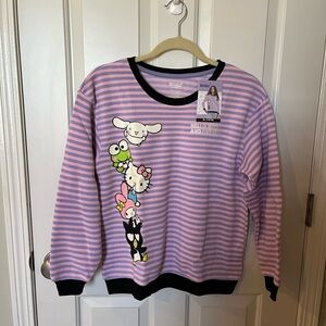 NWT Girls Hello Kitty And Friends Sanrio Crewneck Sweatshirt, Size XL (14-16)